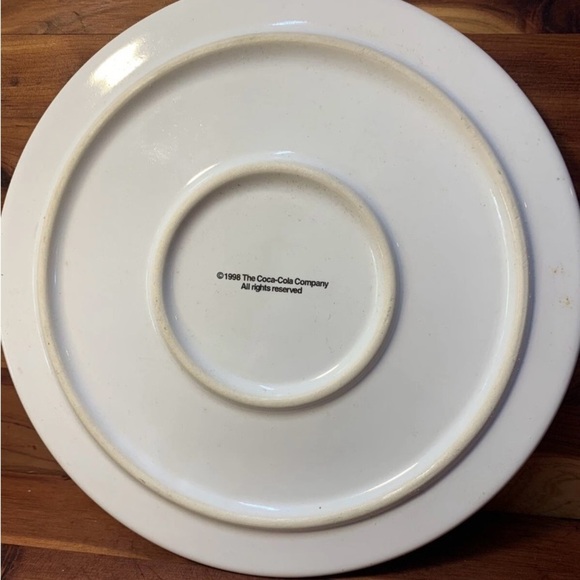 Vintage 1998 Coca Cola Christmas Cookie Plate & Tumbler - Enesco - Picture 5 of 9